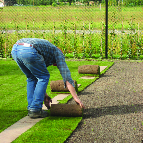 Graszoden leggen