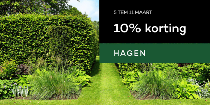 Hagenweek bij Belleplant, krijg nu 10% korting!