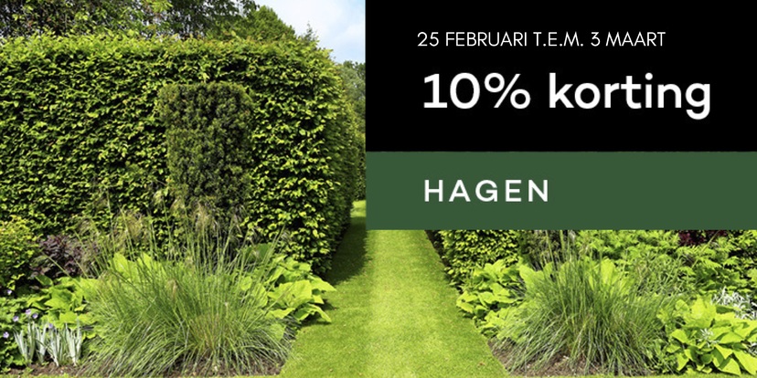 Hagenweek bij Belleplant, krijg nu 10% korting!