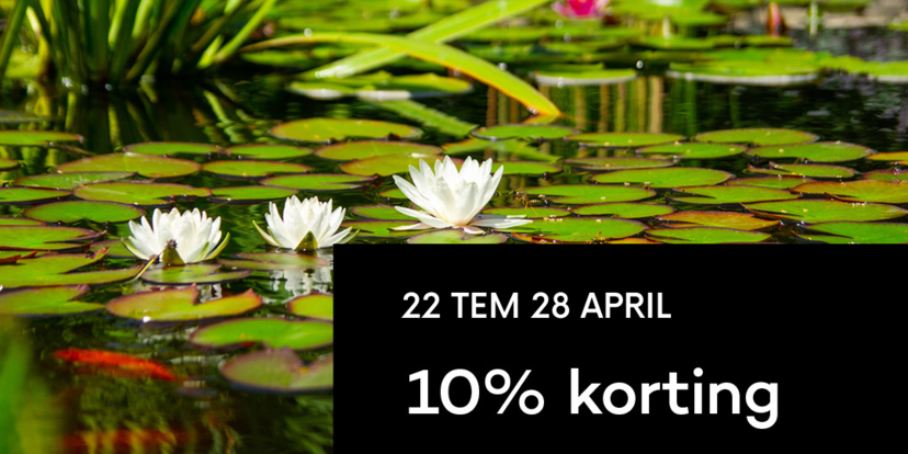 10% korting op de waterplanten!