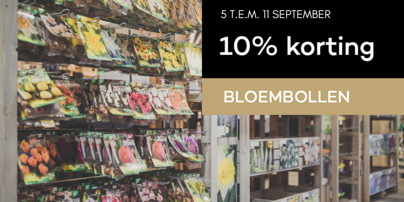-10% korting op bloembollen